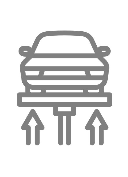 icono reparación coche elevador